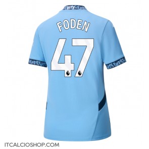 Manchester City Phil Foden #47 Prima Maglia Femmina 2024-25 Manica Corta